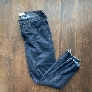 GAP Jeans  cropped with raw hem. Size 31.